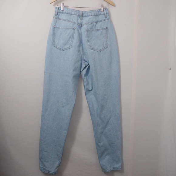Asos Tall Ripped High Rise Mom Jeans Size W30L36 - Picture 7 of 12